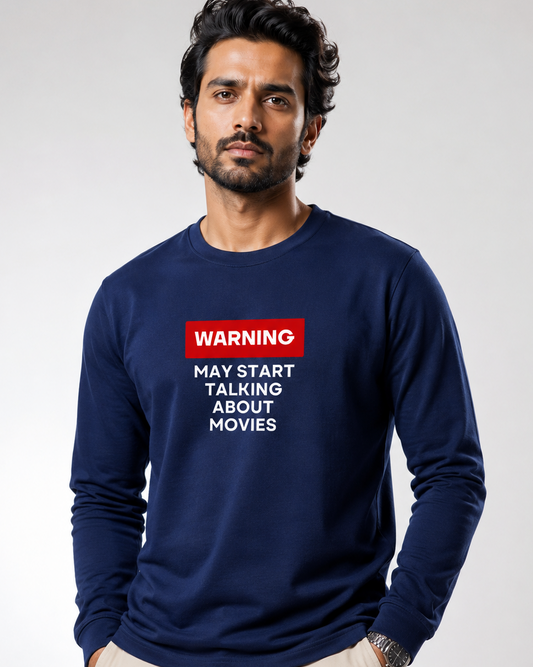 Men's Full Sleeve T-Shirt - May start talking about movies