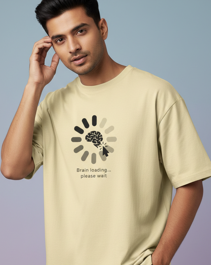 Oversized Unisex T-Shirt - Brain Loading